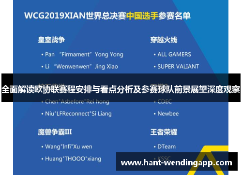 全面解读欧协联赛程安排与看点分析及参赛球队前景展望深度观察